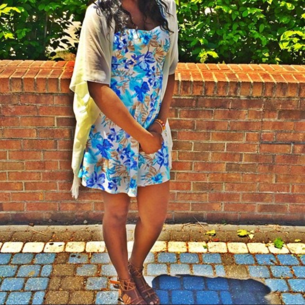 Floral flared dress